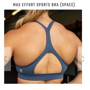 NWOT BORN PRIMITIVE - Max Effort Sports Bra in Space Grey - S